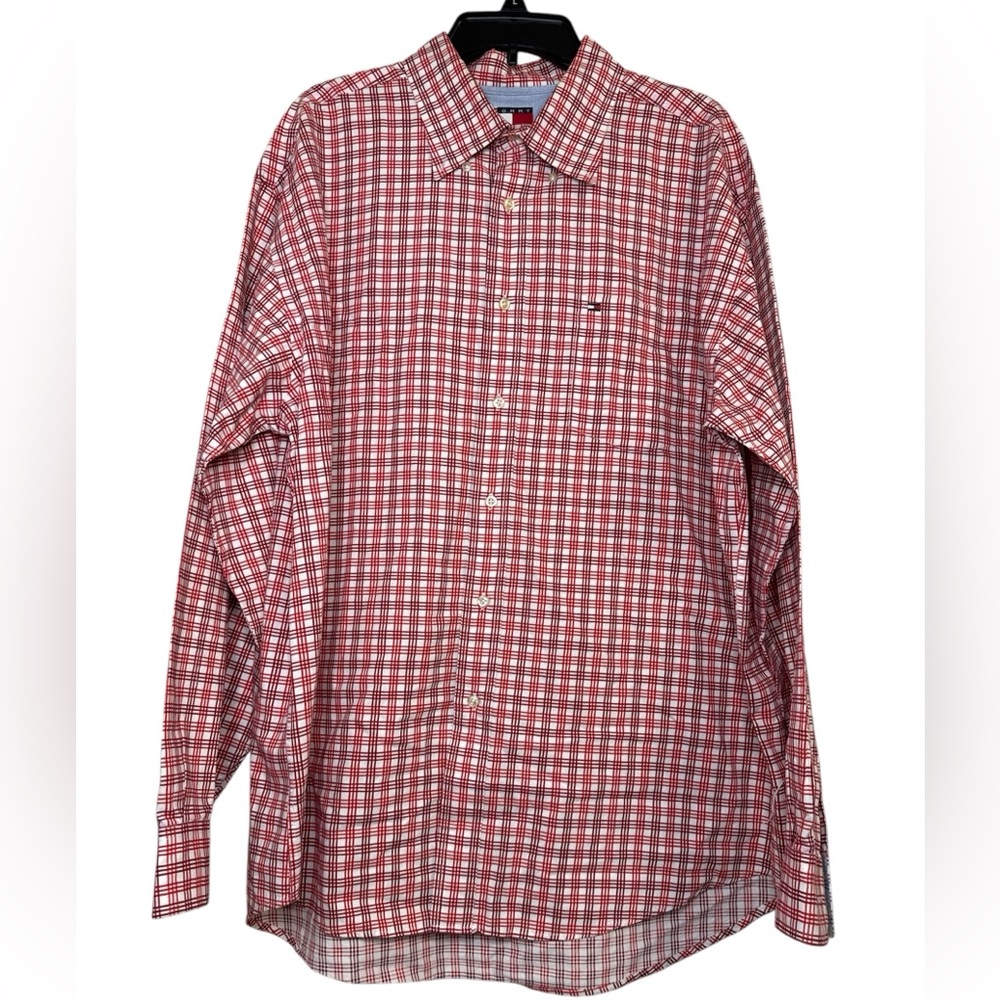 TOMMY HILFIGER PLAID LONG SLEEVE BUTTONDOWN
